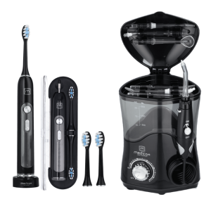 Набор Стационарный ирригатор MEDICA+ PROWATER STANTION 7.0 BL + Ультразвуковая зубная щетка MEDICA+ PROBRUSH 9.0 black