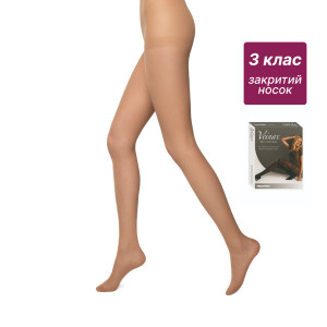 Колготы компрессионные медицинские Microtrans Микрофибра 3 класс (бежевый) длинные