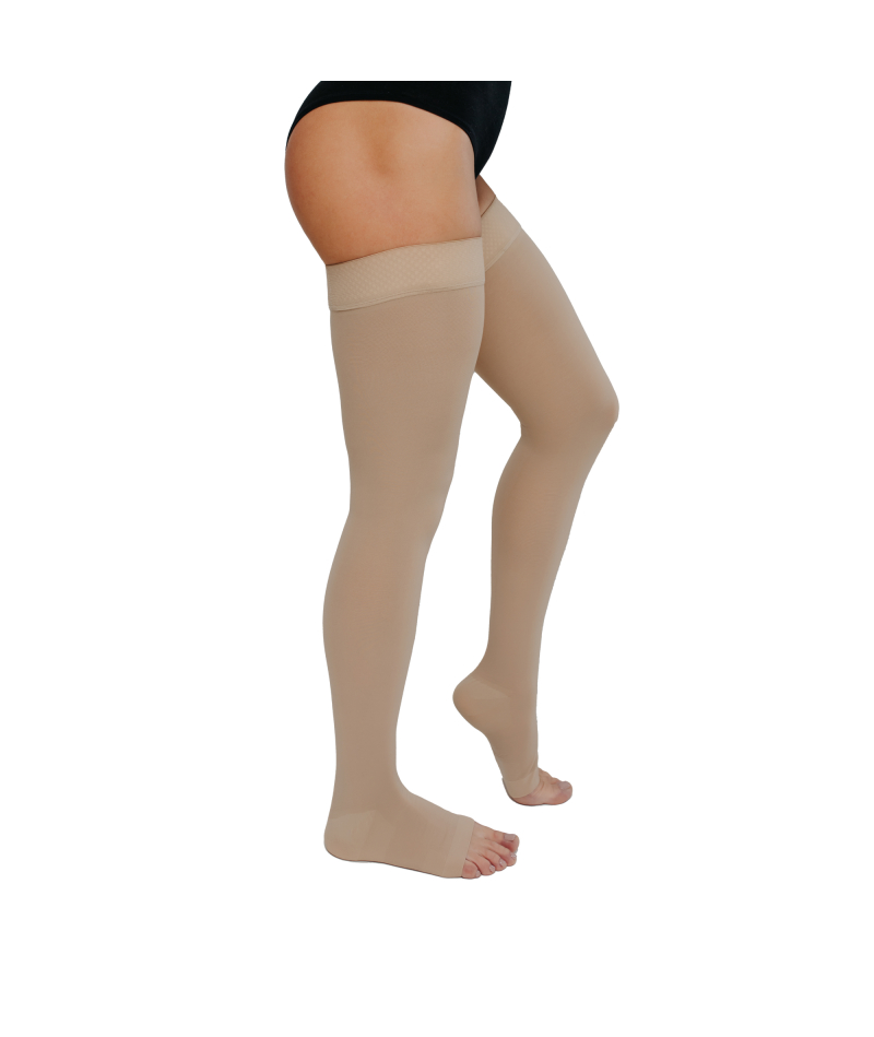 Панчохи компресійні медичні 2 клас COMPRESSANA NOVA 0281, відкритий носок, A-G/H (шовковий)