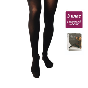 Колготы компрессионные медицинские 3 класс (черный) Microtrans Микрофибра