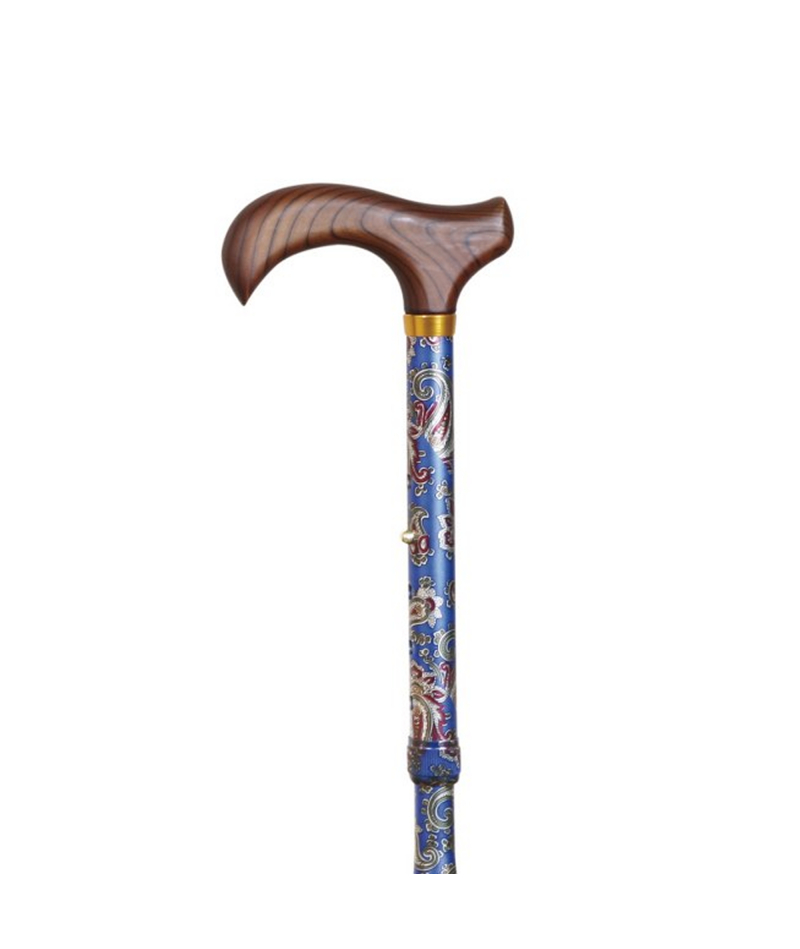 Складная трость Garcia 311, голубая "пейсли"