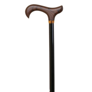 Регульована тростина Garcia 365, чорна з дерев'яною ручкою