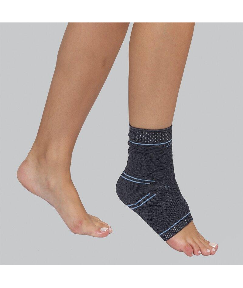 Гомілковостопний бандаж Aurafix 408 компресійний, із силіконовими подушечками - 2
