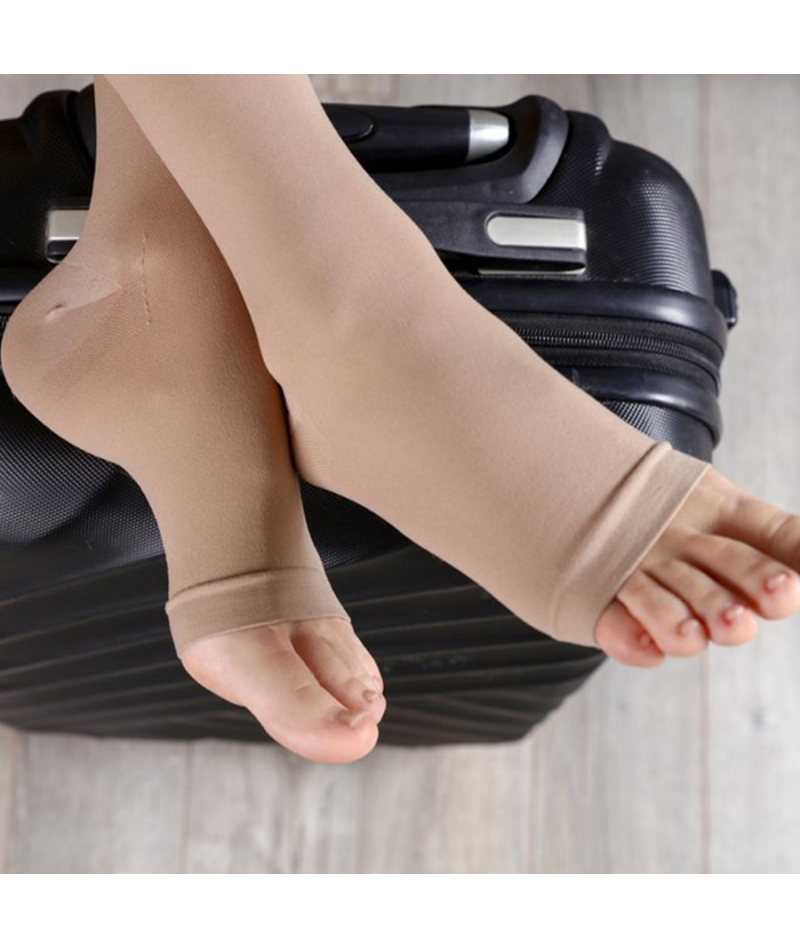 Компрессионные гольфы Aurafix AV-112, 3 класс с открытым носком - 4