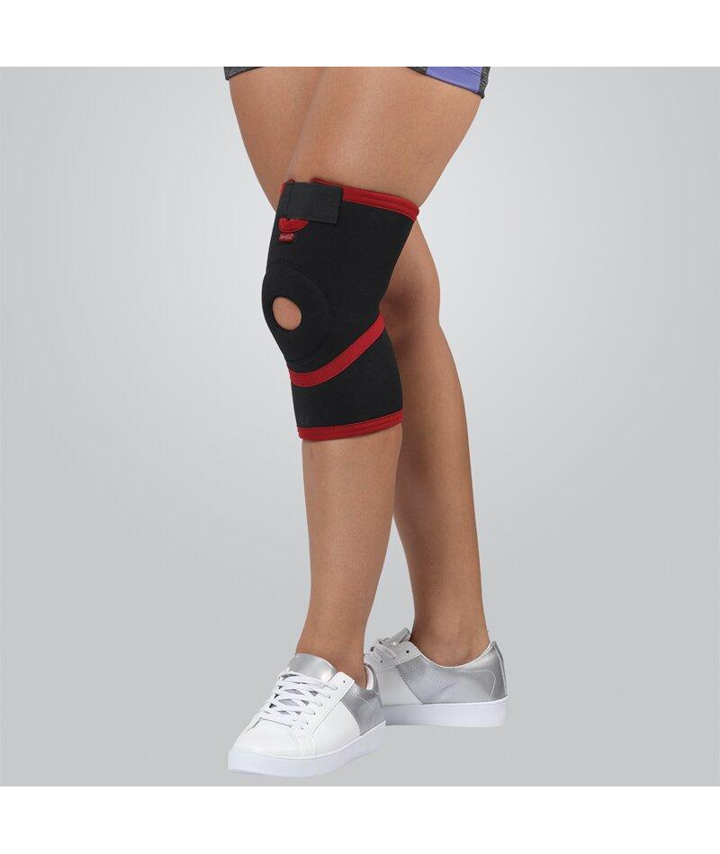 Наколінник Aurafix (Аурафікс) 101 з відкритою чашечкою і силіконовим кільцем - 2