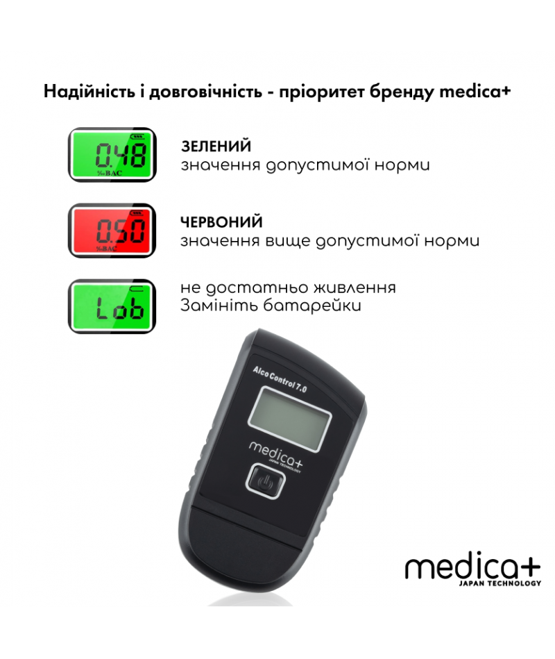 Алкотестер Medica+ Alco Control 7.0 - 9