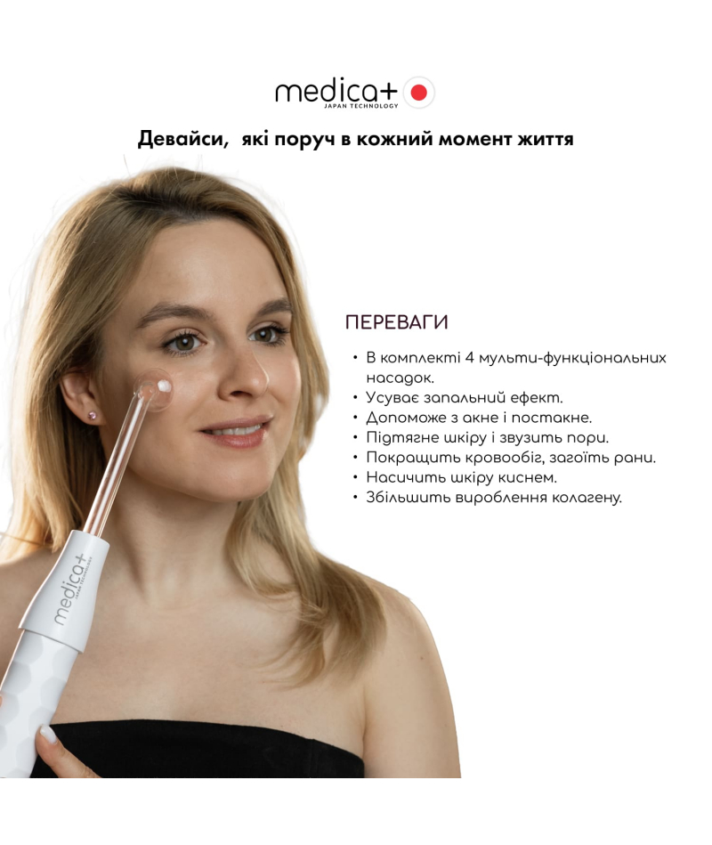Портативний дарсонваль MEDICA+ DARSOLINE 4.0 - 6