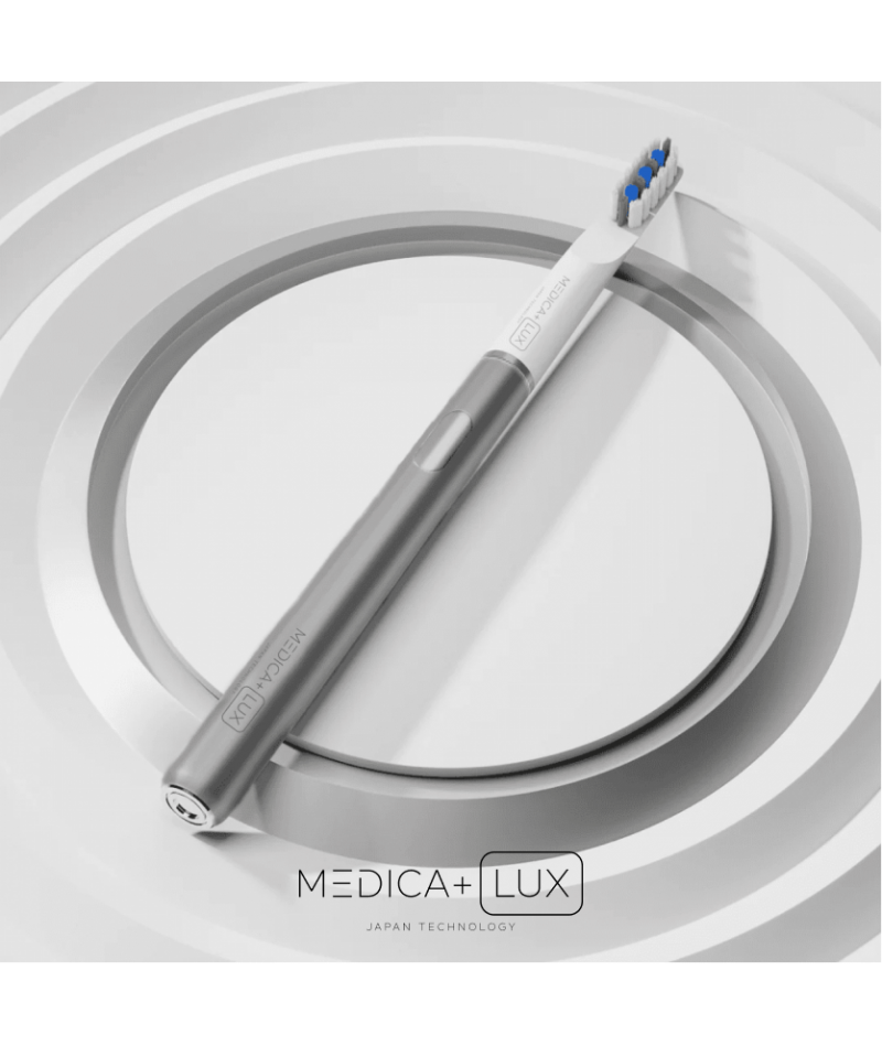 Відбілювальна звукова зубна щітка MEDICA+ Lux 10ХN Portable Grey - 11
