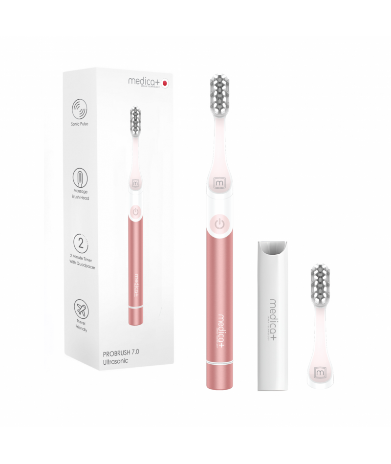 Набір звукових зубних щіток MEDICA+ PROBRUSH 7.0 black + fuchsia - 3