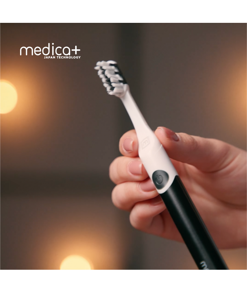 Звукова зубна щітка MEDICA+ ProBrush 7.0 Compact Silver + Насадки (4 шт) - 5