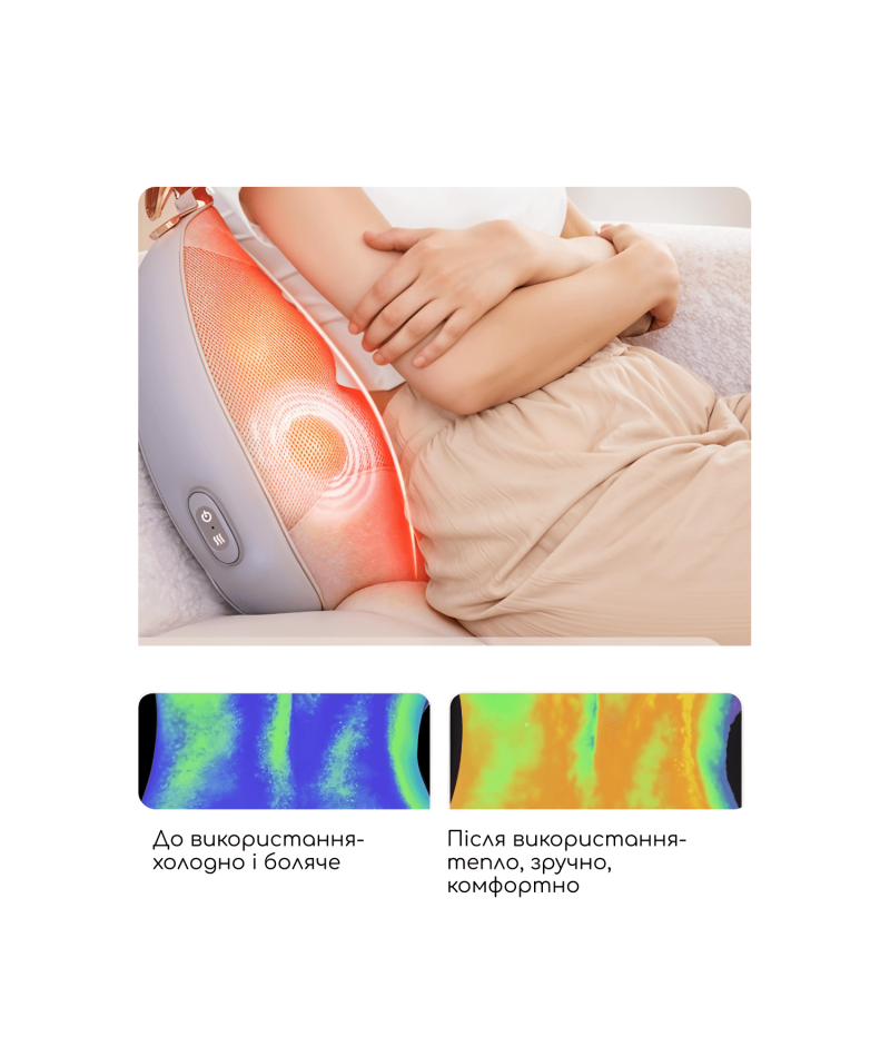 Масажер-подушка MEDICA+ MassPro 11 (Шиацу для шиї, талії, плечей, попереку та спини) - 6