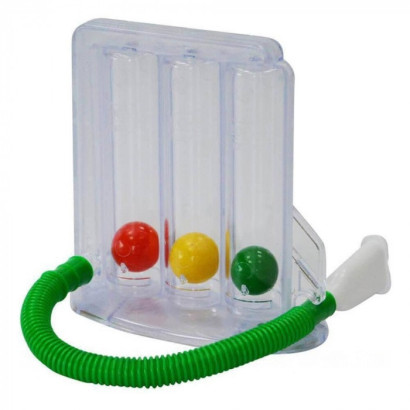 Дихальний тренажер з трьома кульками TRI-BALL, Ridni Relax RD-TRI-BALL