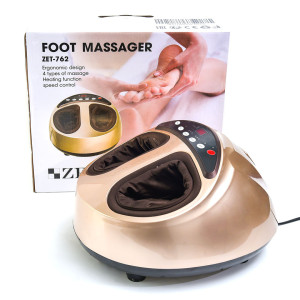 Массажер для ног и ступней Zenet ZET-762 роликовый, компрессионный с прогревом