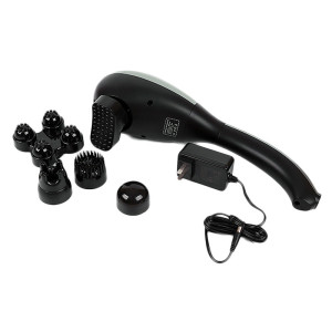 Акумуляторний ручний масажер для тіла з 5 насадками та підігрівом ZET-716